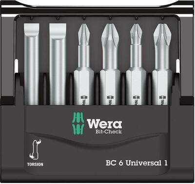 WERA Sada bitov 6 diel Bit-Check 6 Universal 1 Wera