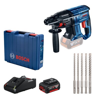 BOSCH GBH 180-LI + 1 akumulátor 4,0 Ah + súprava SDS plus - 0 615 990 M9C