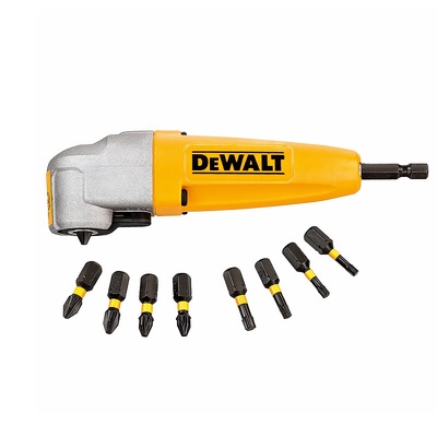 DeWALT Derékszögű csavaros rögzítés + 9 db DT71517 bit