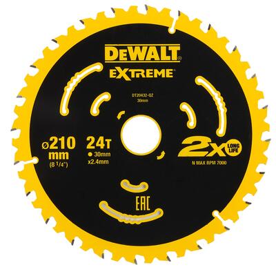 DeWALT KOTÚC PÍLOVÝ 210x30 MM 24Z DT20432
