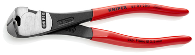 KNIPEX 67 01 140 SB Cvikacie kliešte s veľkou pákovou silou poplastované čierne atramentované 140 mm