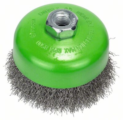 BOSCH Miskovitá kefa, nehrdzavejúca 100 mm, 0,3 mm, M14