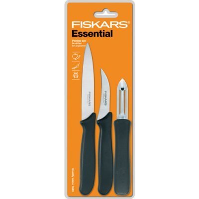 FISKARS 1024162 - Sada nožov 3ks na lúpanie Essential