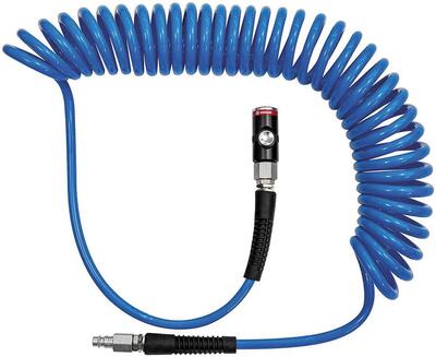 Hadica špirálová pneu 8mm NW 7,2 bezp. 10 M PU modrá RIEGLER