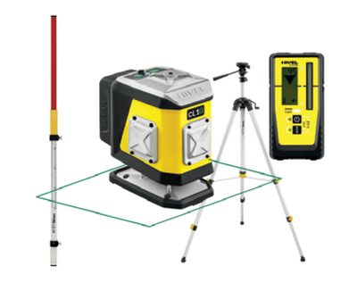 NIVEL SYSTEM Krížový laser 1×360° so zeleným lúčom CL1R SET