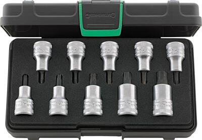 STAHLWILLE Sada hlavíc 1/2" 10 diel torx T20 - T60 54TX/10 Stahlwille