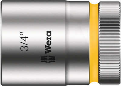 WERA 8790 HMC Nástrčná hlavice Zyklop, upínací časť 1/2", 3/4" x 37 mm
