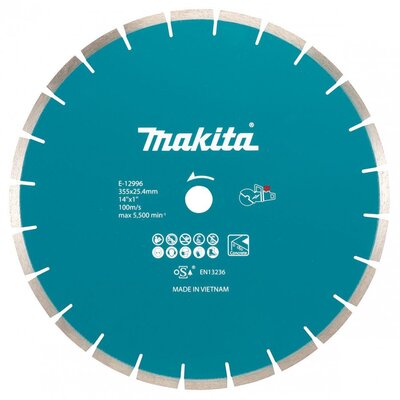 MAKITA Szegmentált gyémánt tárcsa akkumulátoros és benzincsiszolókhoz - E-12996