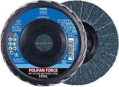 PFERD Lamelový kotúč FORCE SGP OCEĽ 115 mm Z 40 Pferd