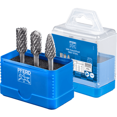 PFERD TOOLS karbidové frézy 1807 OCEĽ 3TLG