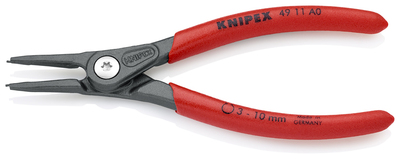 KNIPEX 49 11 A0 SB Presné kliešte na poistné krúžky pre vonkajšie poistné krúžky na hriadeľoch s pro