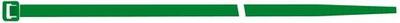 SAPISELCO Páska viazacia 100x2,5mm 100ks Nylon zelená samozhášacia SapiSelco