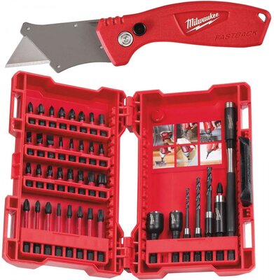 MILWAUKEE FÚRÓKÉSZLET 40 DB SHOCKWAVE IMPACT DUTY 4932459763