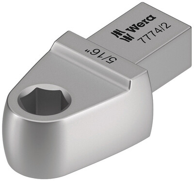 WERA 7774/2 Nástrčný nástroj s adaptérom na bity, 5/16", 9x12 mm, 9x12 x 5/16" x 42 mm