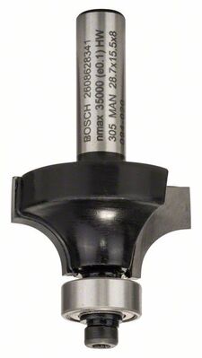 BOSCH Zaoblovací frézy 8 mm, R1 8 mm, L 15,2 mm, G 53 mm