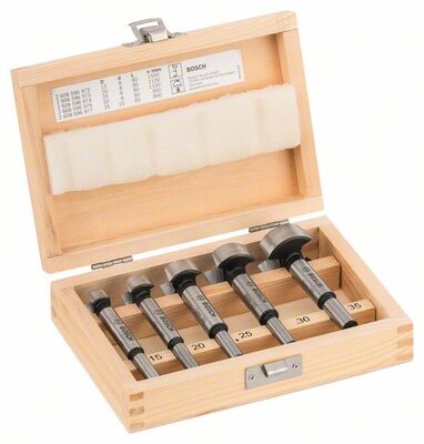 BOSCH 2607018395 - 5-dielna súprava Forstnerovych vrtákov 15; 20; 25; 30; 35 mm