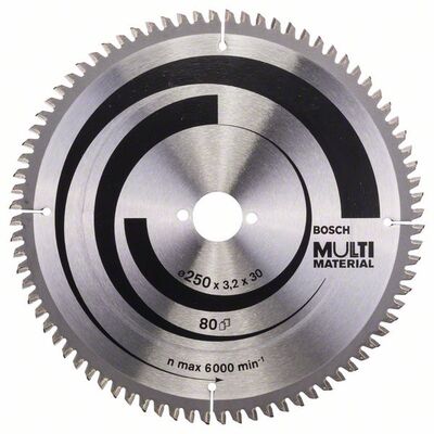 BOSCH 2608640516 - Pílový kotúc Multi Material 250 x 30 x 3,2 mm, 80