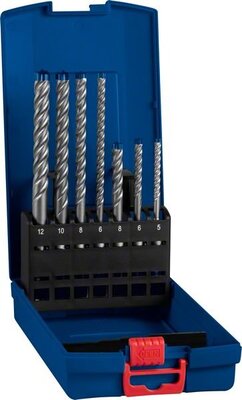 BOSCH EXPERT SDS plus-7X 5/6/6/8/8/10/12 mm, 7 db - 2608900195 - Fúrókalapács készlet