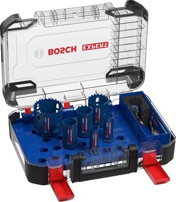 BOSCH Furatkészlet EXPERT kemény anyag, 22/25/35/40/51/68 mm, 9 db - 2608900446