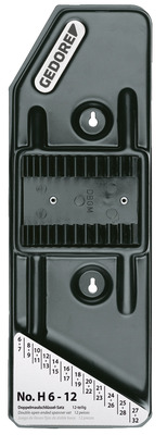 GEDORE H 6-12 L Pustý plastový držiak na 12 kľúčov č. 6