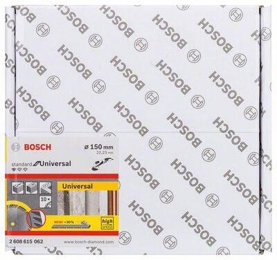 BOSCH Diamantový rezací kotúc Standard for Universal 150 x 22,23 (balenie 10 ks) 150x22.23x2.4x10mm
