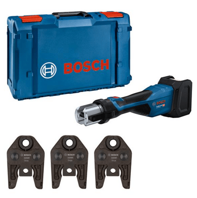 BOSCH GPT 18V-32 + čeľuste TH - Akumulátorové lisovacie kliešte bez akumulátora a nabíjačky - 06019M2104