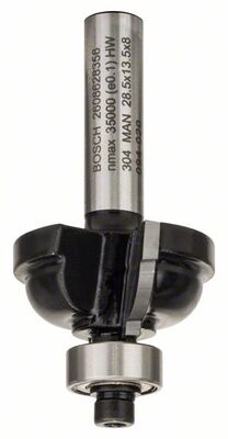 BOSCH Profilová fréza F 8 mm, R1 6,3 mm, D 28,5 mm, L 13,2 mm, G 54 mm