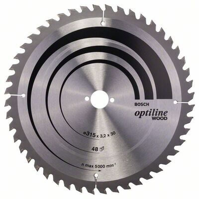 BOSCH 2608640673 - Pílový kotúc Optiline Wood 315 x 30 x 3,2 mm, 48