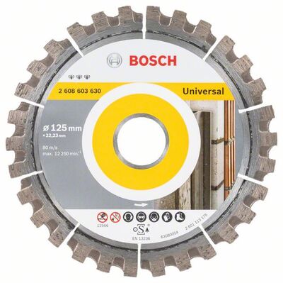 BOSCH Diamantový rezací kotúc Best for Universal 125 x 22,23 x 2,2 x 12 mm