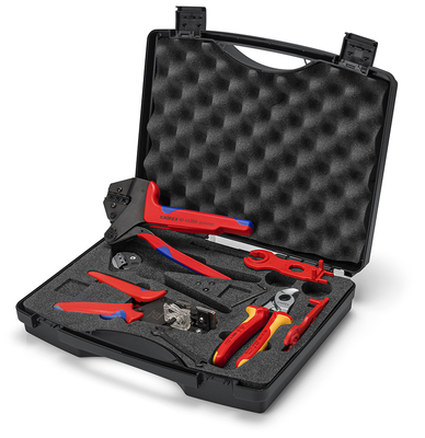 KNIPEX 97 91 04 V01 Kufrík na náradie pre fotovoltaiku pre konektory pre solárne káble MC4® (Multi-C
