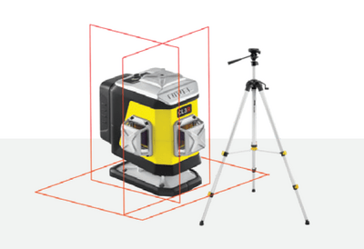 NIVEL SYSTEM Krížový laser 3×360° s červeným lúčom CL3R Set