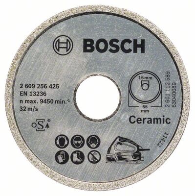 BOSCH Diamantový rezací kotúc Standard for Ceramic 65 x 15 mm