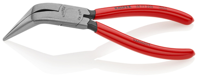 KNIPEX 38 71 200 Kliešte pre mechanikov poplastované čierne atramentované 200 mm
