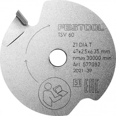 FESTOOL 577082 Elővágó fűrészlap DIA 47x2,5x6,35 T1