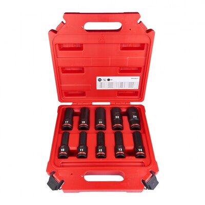 MILWAUKEE KULCS KÉSZLET SHOCKWAVE 1/2" HOSSZABB (10 DB) 4932480457