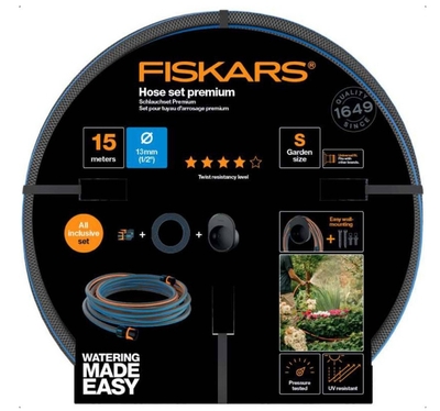 FISKARS Sada držiak a zavlažovacia hadica 13 mm (1/2”) 15 m | 1027678
