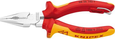 KNIPEX Kliešte kombinované 145mm ploché CrV VDE / 0826145 T Knipex