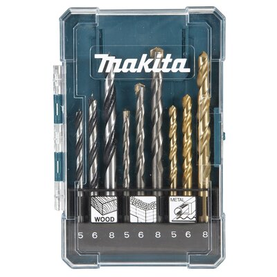 MAKITA D-71962 - 9 részes fém/fa/falazó fúrókészlet