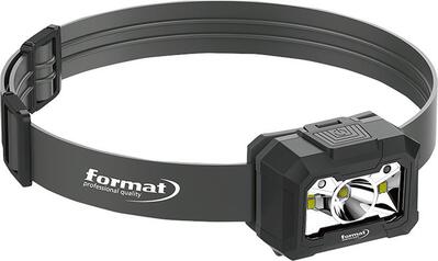 FORMAT Akumulátorová čelová lampa Senzor 200/100/400 Lumen FORMÁT