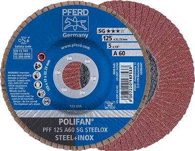 PFERD Kotúč lamelový 125 Z120 A oceľ inox plast PFF SG Pferd