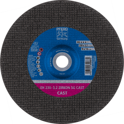 PFERD TOOLS Rezné kotúče EH 230-3,2 ZIRKON SG CAST