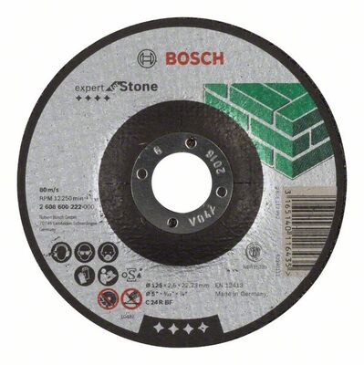 BOSCH Rezací kotúc s prelisom Expert for Stone C 24 R BF, 125 mm, 2,5 mm