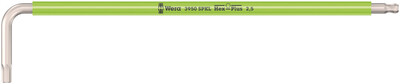 WERA 3950 SPKL Multicolour úhlový kľúč, metrický, nerezová oceľ, 2.5 x 112 mm