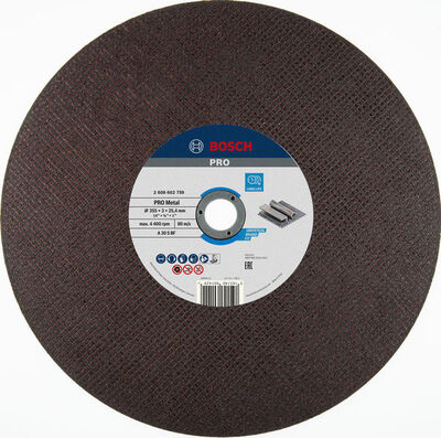 BOSCH Rezací kotúč PRO Metal, 355 × 3,1 × 25,4 mm - 2608602759