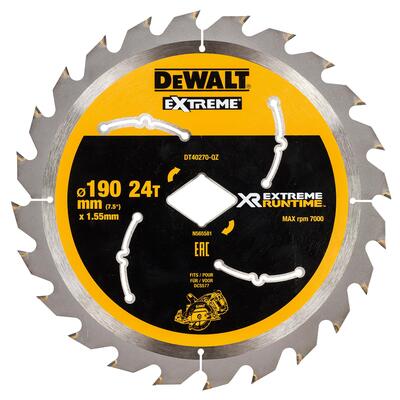 DeWALT KOTÚC PÍLOVÝ 190x1,55mm 24z DT40270