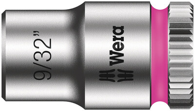 WERA 8790 HMA Nástrčná hlavice Zyklop, upínací časť 1/4", 9/32" x 23 mm