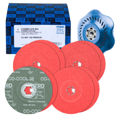 PFERD TOOLS COMBICLICK CC-SET 125 PREMIUM