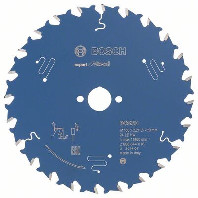 BOSCH 2608644016 - Pílový kotúc Expert for Wood 160 x 20 x 2,2 mm, 24