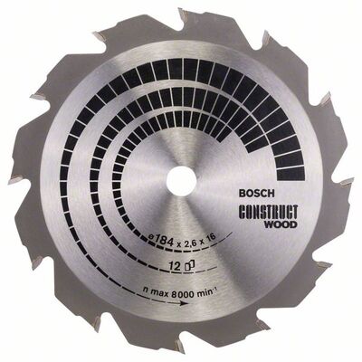 BOSCH 2608641200 - Pílový kotúc Construct Wood 184 x 16 x 2,6 mm, 12