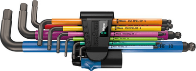 WERA Sada kľúčov imbus 9 diel 950/9 Hex-Plus multicolour HF 1 BlackLaser Wera